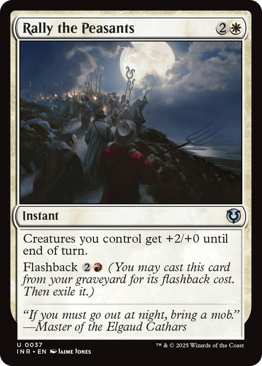 Image for Rally the Peasants (37) (INR) - Magic: The Gathering