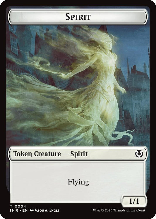 Image for Spirit // Human (0002) Double-Sided Token (2 // 4) (INR) - Magic: The Gathering