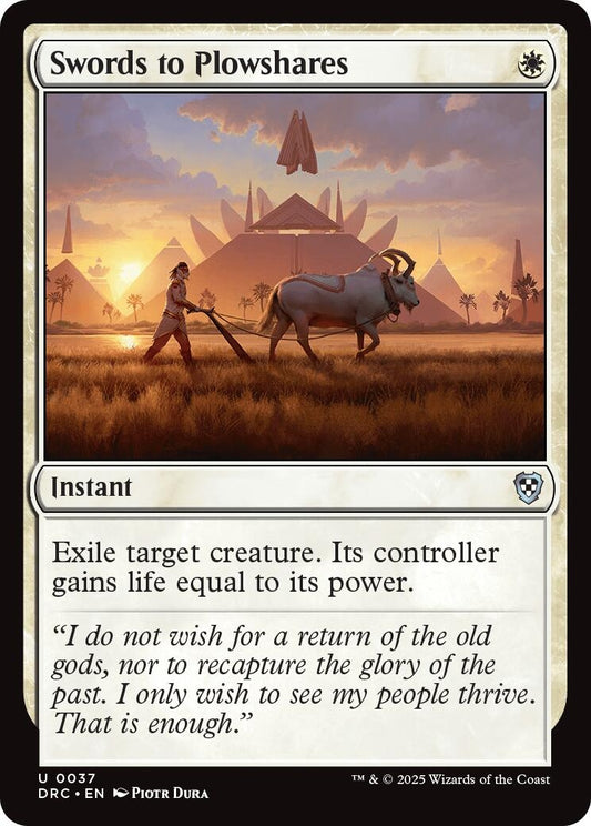 Image for Swords to Plowshares (37) (DRC) - Magic: The Gathering