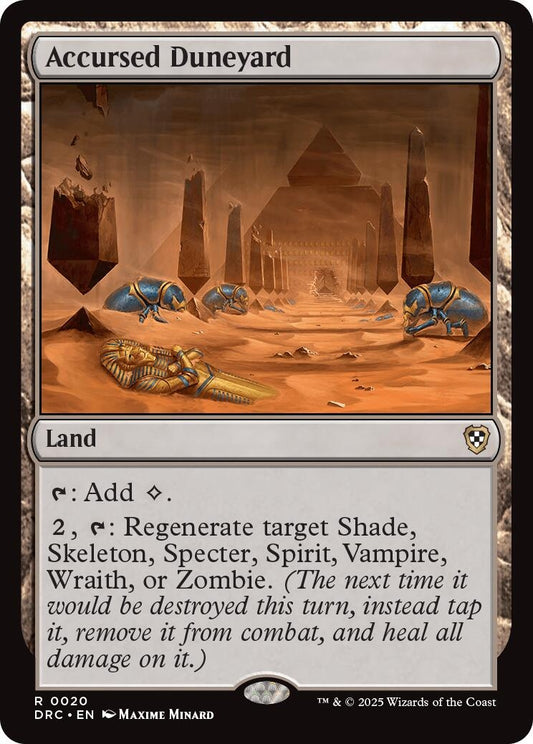 Image for Accursed Duneyard (20) (DRC) - Magic: The Gathering