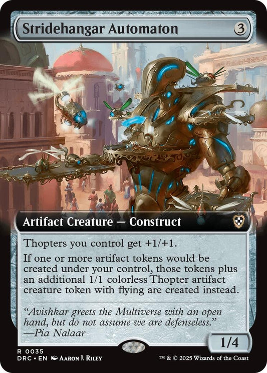 Image for Stridehangar Automaton (Extended Art) (35) (DRC) - Magic: The Gathering