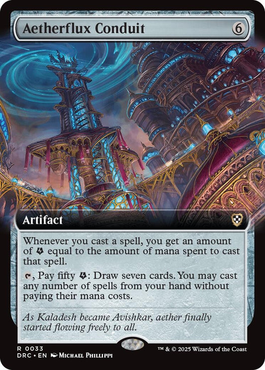 Image for Aetherflux Conduit (Extended Art) (33) (DRC) - Magic: The Gathering