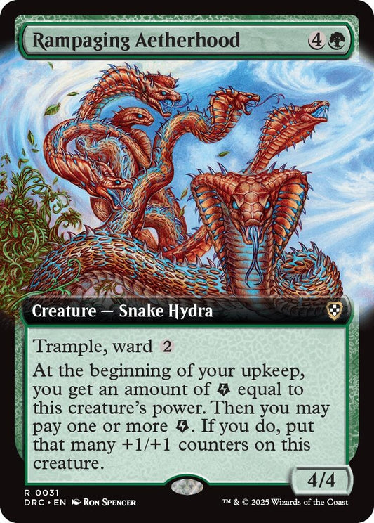 Image for Rampaging Aetherhood (Extended Art) (31) (DRC) - Magic: The Gathering