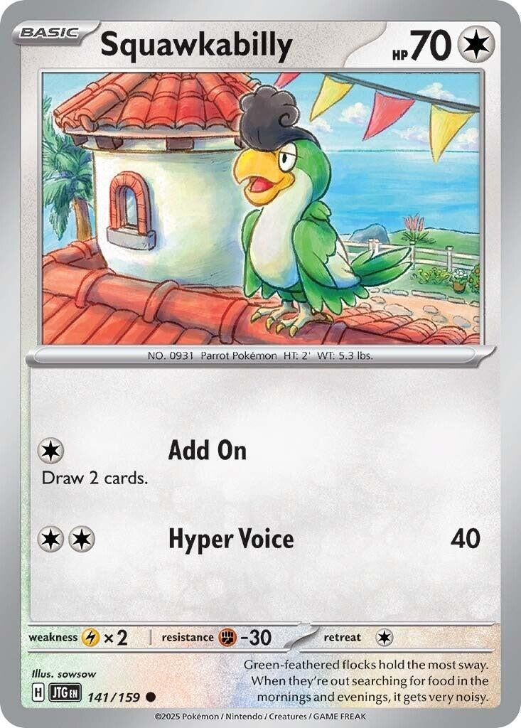 Image for Squawkabilly (141/159) (JTG) - Pokemon