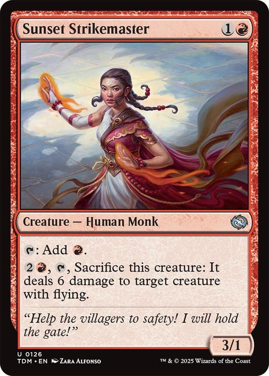 Image for Sunset Strikemaster (126) (TDM) - Magic: The Gathering