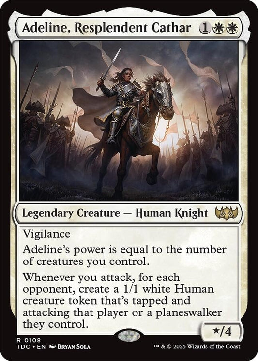 Image for Adeline, Resplendent Cathar (108) (TDC) - Magic: The Gathering