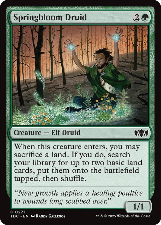 Image for Springbloom Druid (271) (TDC) - Magic: The Gathering