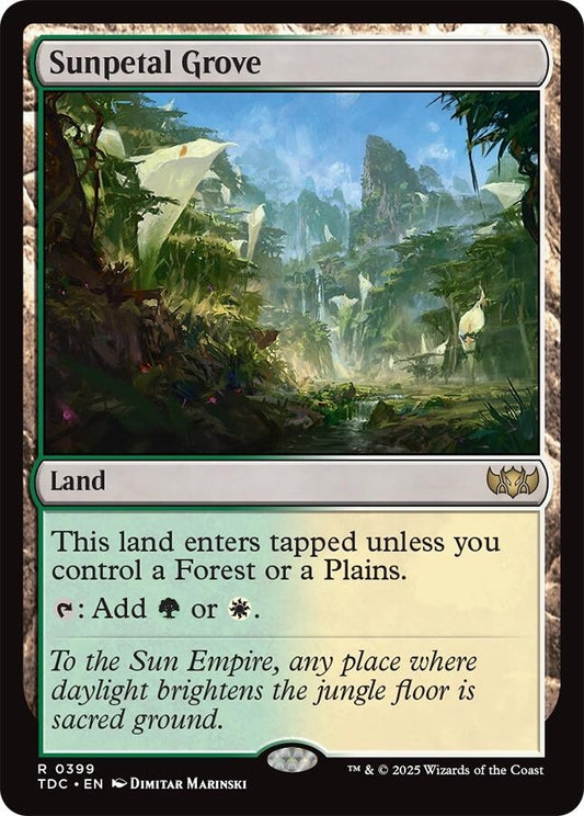 Image for Sunpetal Grove (399) (TDC) - Magic: The Gathering