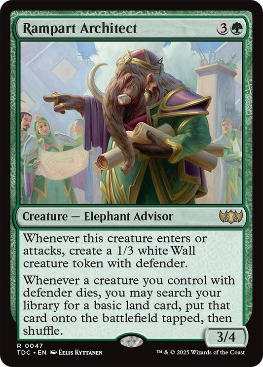 Image for Rampart Architect (47) (TDC) - Magic: The Gathering