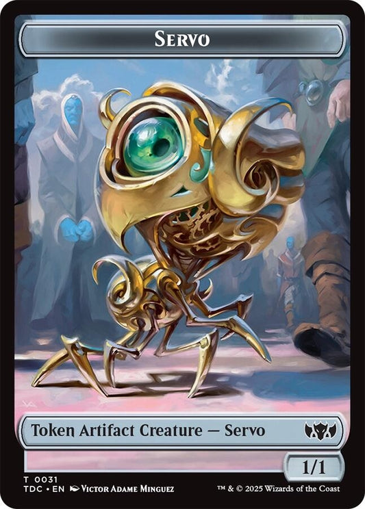 Image for Servo // Warrior Double-Sided Token (31 // 13) (TDC) - Magic: The Gathering
