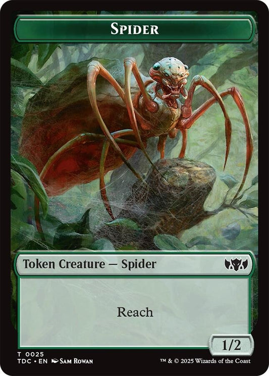 Image for Spider // Bird Double-Sided Token (25 // 2) (TDC) - Magic: The Gathering
