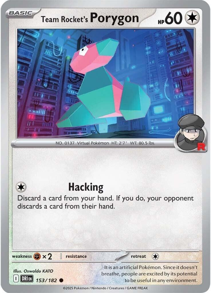 Image for Team Rocket's Porygon (153/182) (DRI) - Pokemon