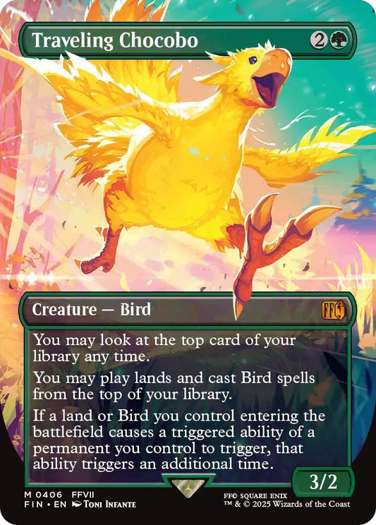 Image for Traveling Chocobo (Borderless) (406) (FIN) - Magic: The Gathering