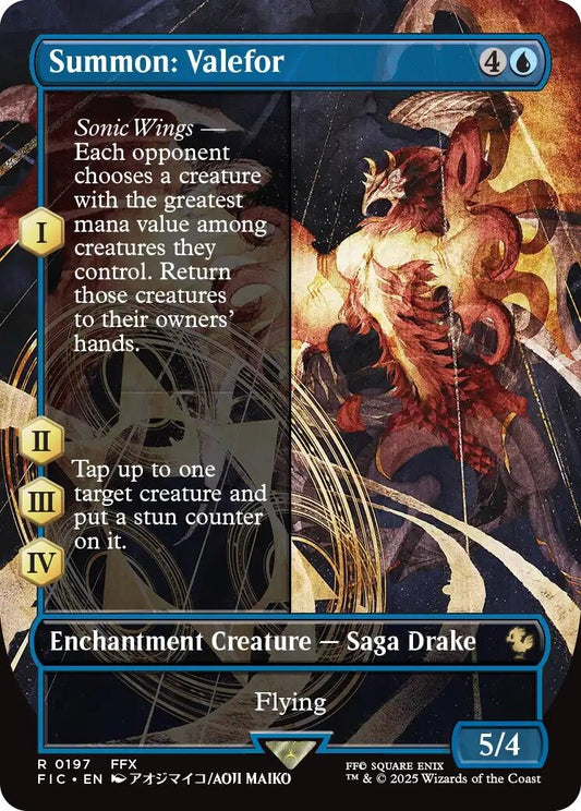Image for Summon: Valefor (Borderless) (197) (FIC) - Magic: The Gathering