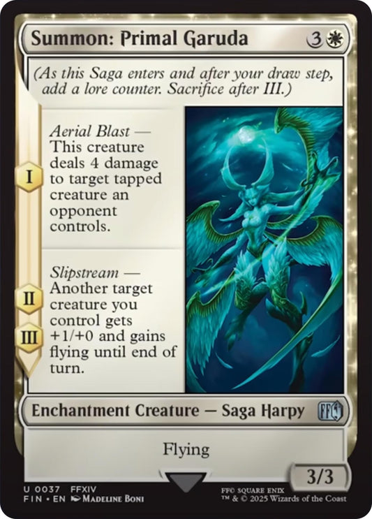 Image for Summon: Primal Garuda (37) (FIN) - Magic: The Gathering