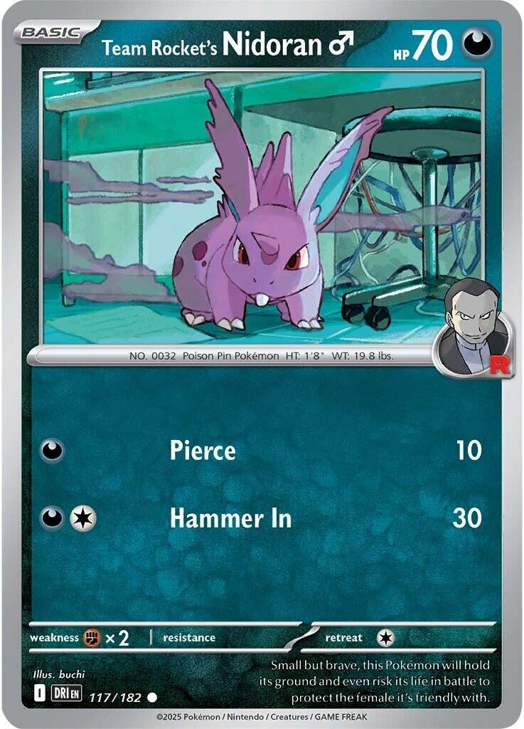 Image for Team Rocket's Nidoran M (117/182) (DRI) - Pokemon
