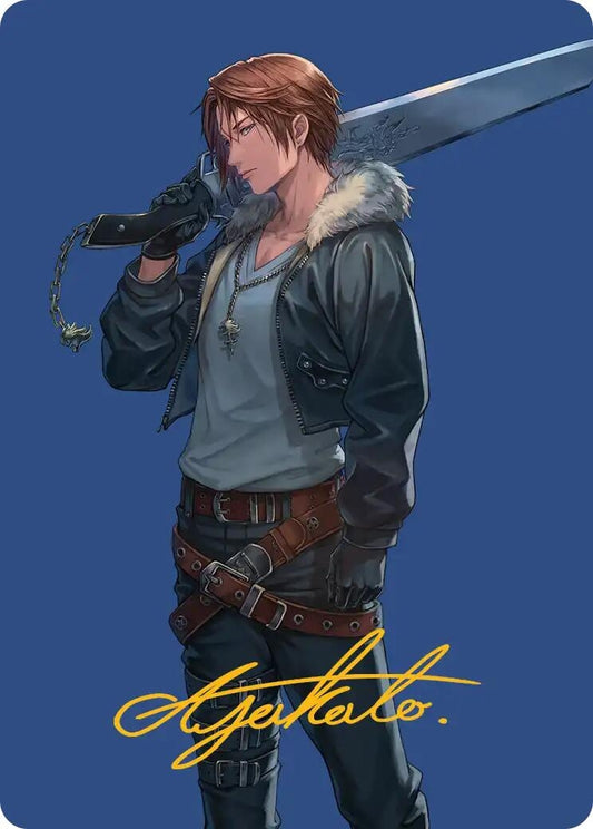 Image for Squall, SeeD Mercenary Art Card (Gold-Stamped Signature) (47) (AAFIN) - Magic: The Gathering