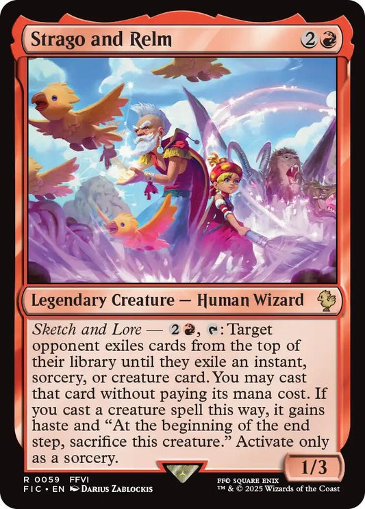 Image for Strago and Relm (Surge Foil) (59) (FIC) - Magic: The Gathering