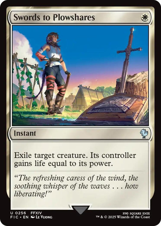 Image for Swords to Plowshares (Surge Foil) (256) (FIC) - Magic: The Gathering