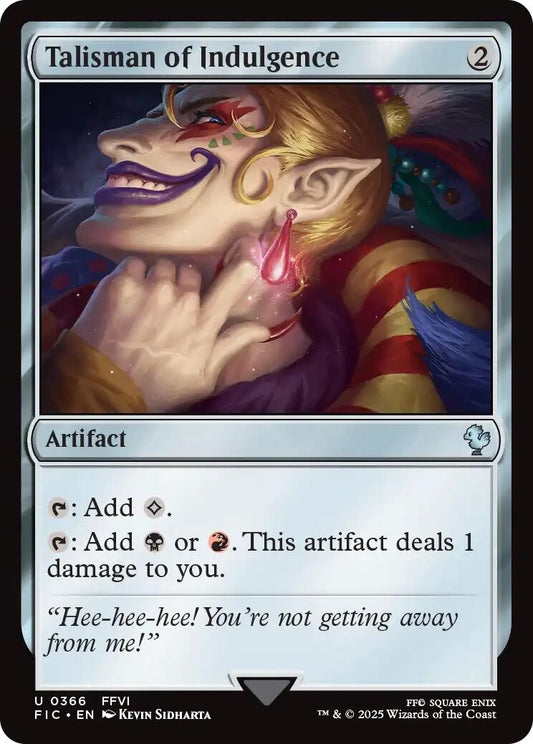 Image for Talisman of Indulgence (Surge Foil) (366) (FIC) - Magic: The Gathering