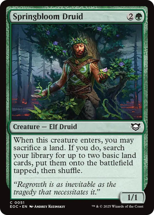 Image for Springbloom Druid (51) (EOC) - Magic: The Gathering