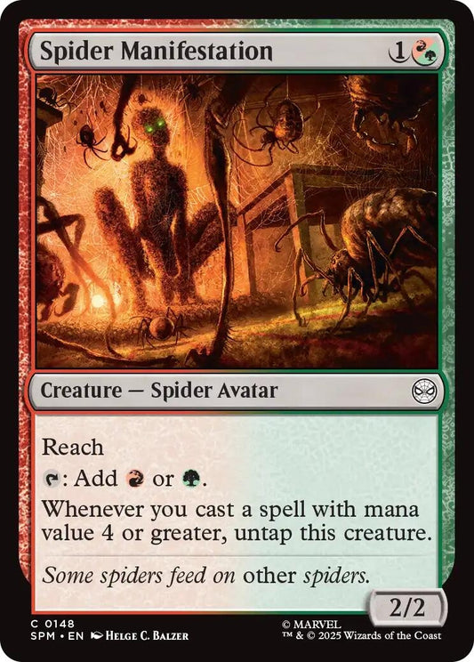 Image for Spider Manifestation (148) (SPM) - Magic: The Gathering