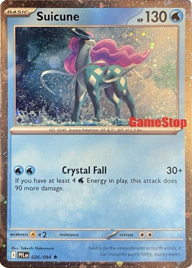Image for Suicune (Cosmos Holo) (Gamestop Exclusive) (026/094) (MCAP) - Pokemon