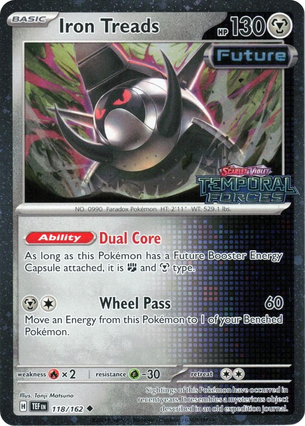 Image for Iron Treads (Temporal Forces Stamped) (118/162) (MCAP) - Pokemon