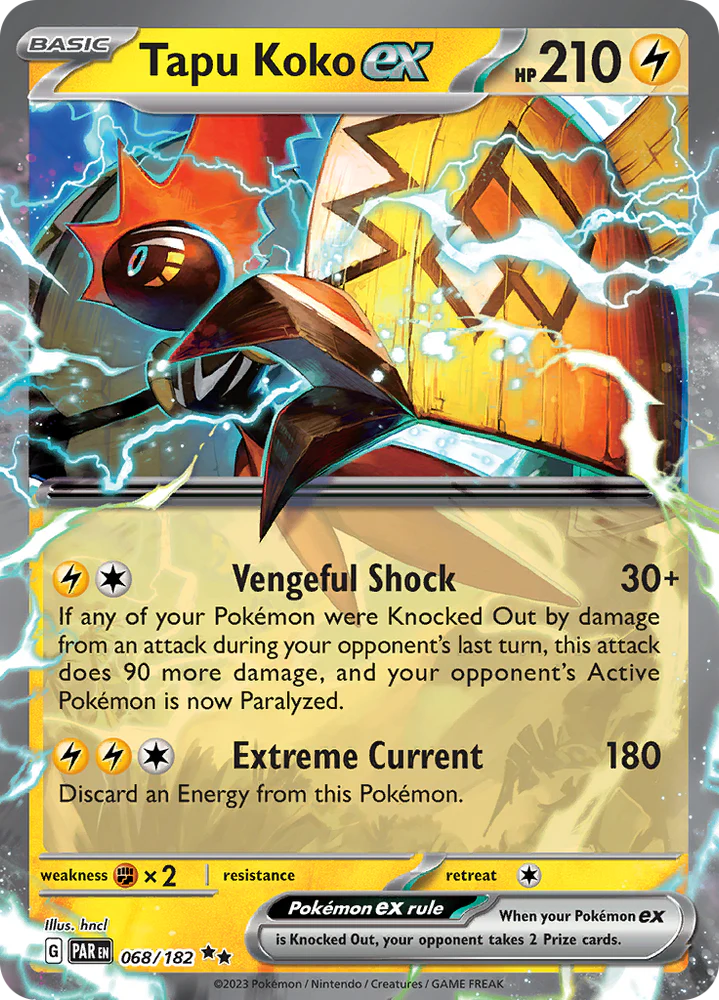 Tapu Koko ex - 068/182 - SV04: Paradox Rift (PAR)