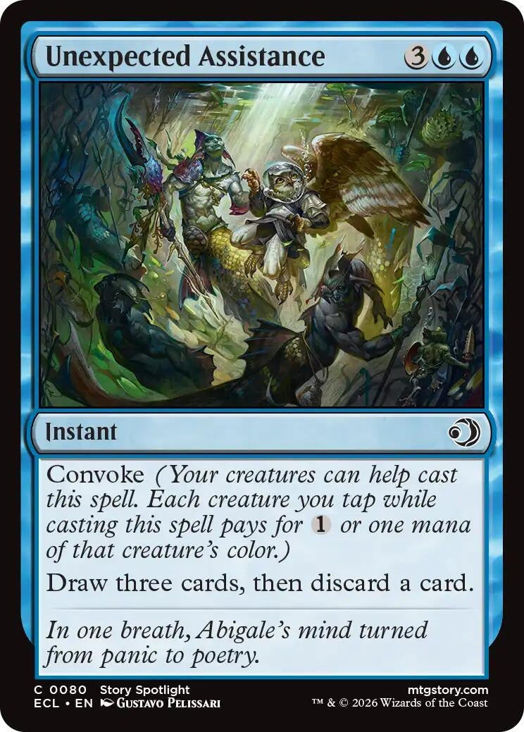 Image for Unexpected Assistance (80) (ECL) - Magic: The Gathering