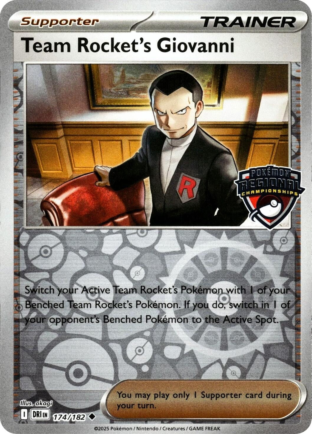 Image for Team Rocket's Giovanni (174/182) (PR) - Pokemon