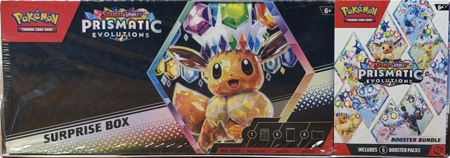Image for Prismatic Evolutions Booster Bundle + Surprise Box Bundle (Sam's Club) - Pokemon