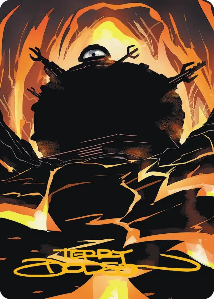 Image for Technodrome Art Card (Gold-Stamped Signature) (22) (ASTMT) - Magic: The Gathering