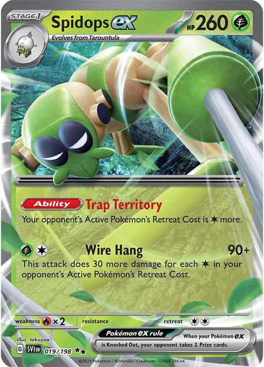 Spidops ex - 019/198 - SV01: Scarlet & Violet Base Set (SV1)