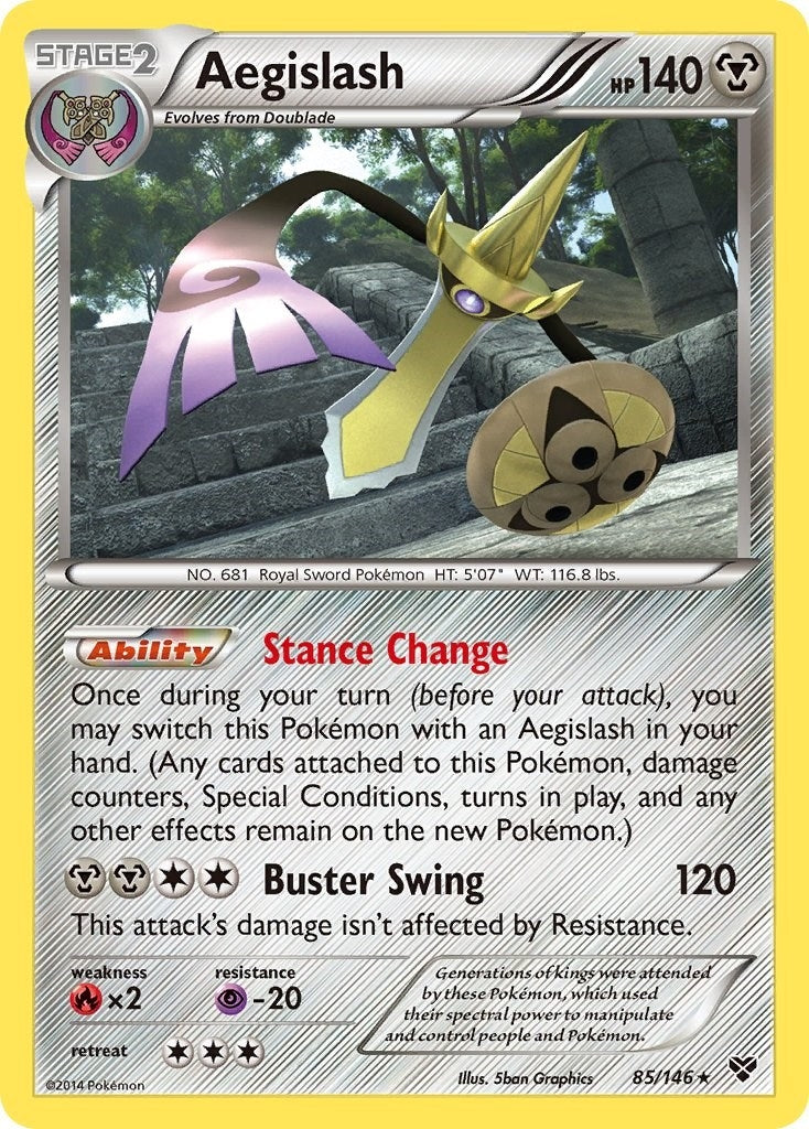 Image for Aegislash (85) (85/146) (XY) - Pokemon