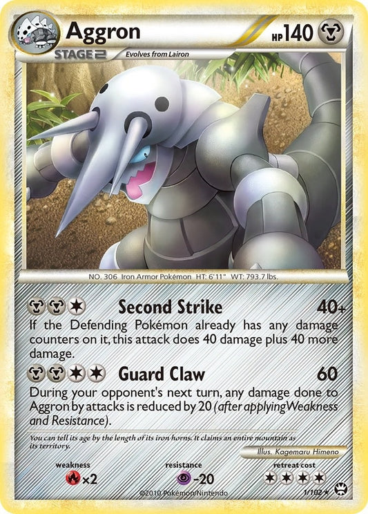 Image for Aggron (1/102) (TM) - Pokemon