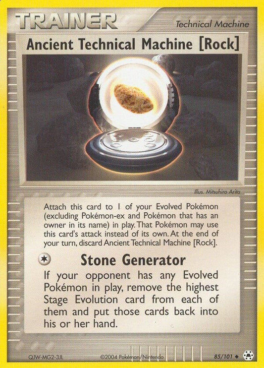 Image for Ancient Technical Machine [Rock] (85/101) (HL) - Pokemon
