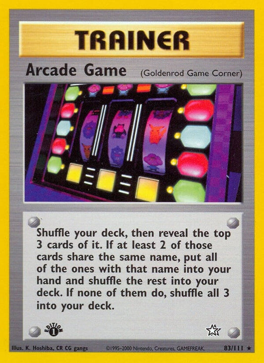 Image for Arcade Game (Goldenrod Game Corner) (083/111) (N1) - Pokemon