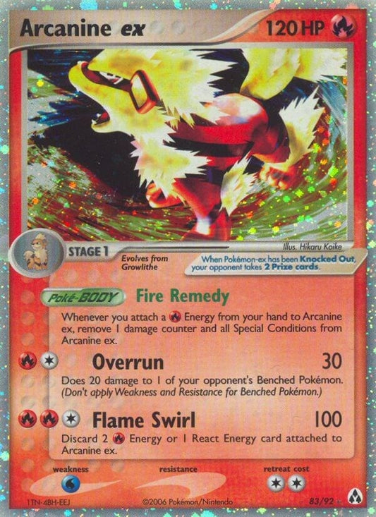 Image for Arcanine ex (83/92) (LM) - Pokemon