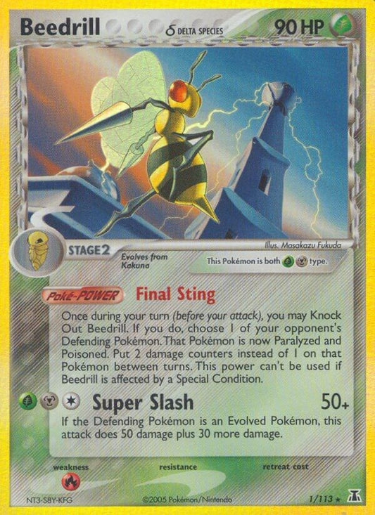 Image for Beedrill (Delta Species) (1/113) (DS) - Pokemon