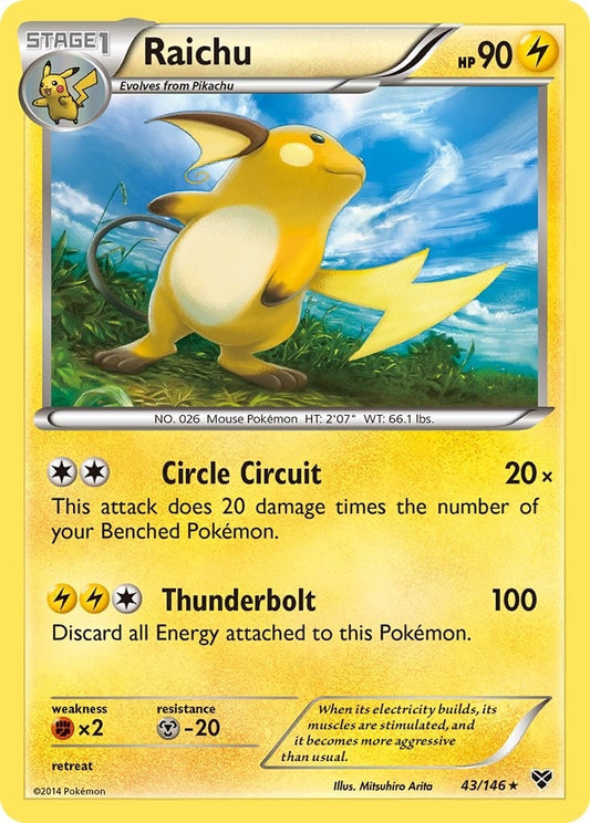 Image for Raichu (43/146) (XY) - Pokemon