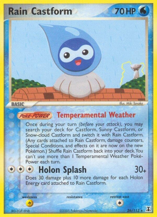 Image for Rain Castform (26/113) (DS) - Pokemon
