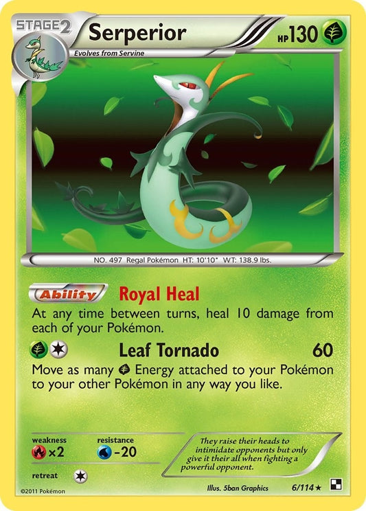 Image for Serperior (6) (6/114) (BLW) - Pokemon