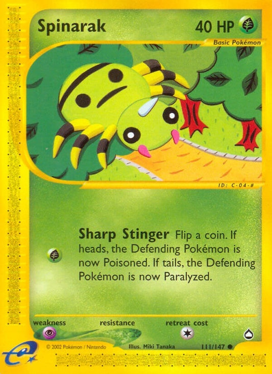 Image for Spinarak (111) (111/147) (AQ) - Pokemon