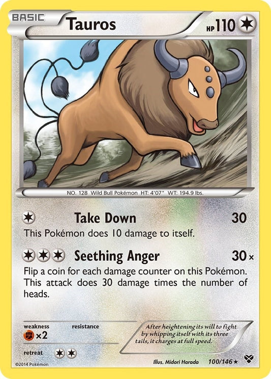 Image for Tauros (100/146) (XY) - Pokemon