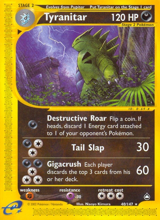 Image for Tyranitar (040/147) (AQ) - Pokemon