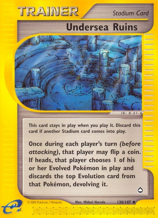 Image for Undersea Ruins (138/147) (AQ) - Pokemon
