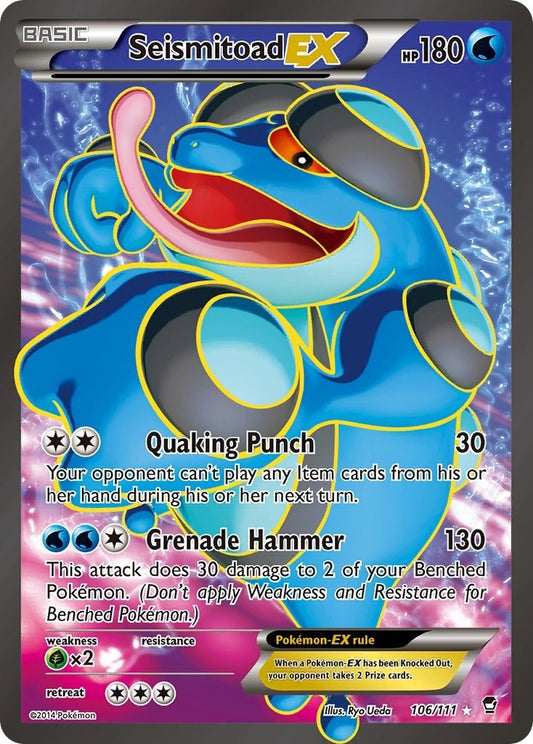 Image for Seismitoad EX (106 Full Art) (106/111) (FFI) - Pokemon