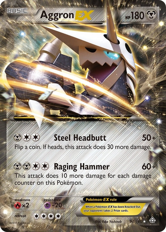 Image for Aggron EX (93/160) (PRC) - Pokemon