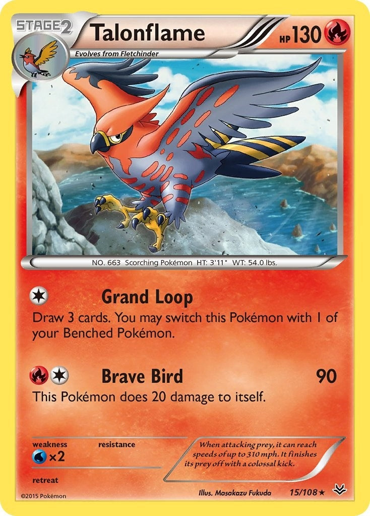 Image for Talonflame (15/108) (ROS) - Pokemon
